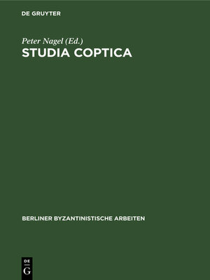 cover image of Studia Coptica